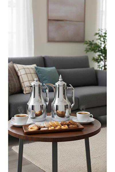 Generic Unique and elegant design 1-liter tea and coffee thermos set