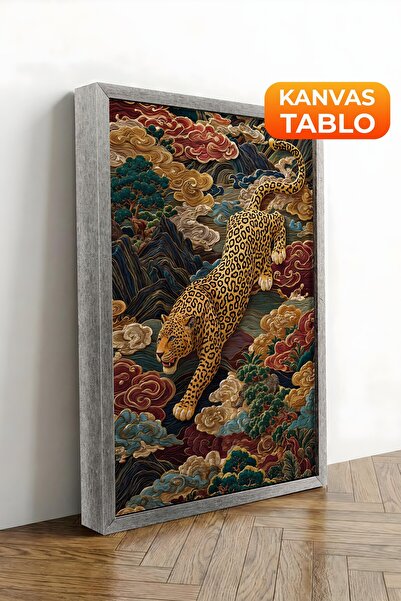 Postifull Zidna slika, luksuzna slika na platnu sa srebrnim okvirom, serija r...