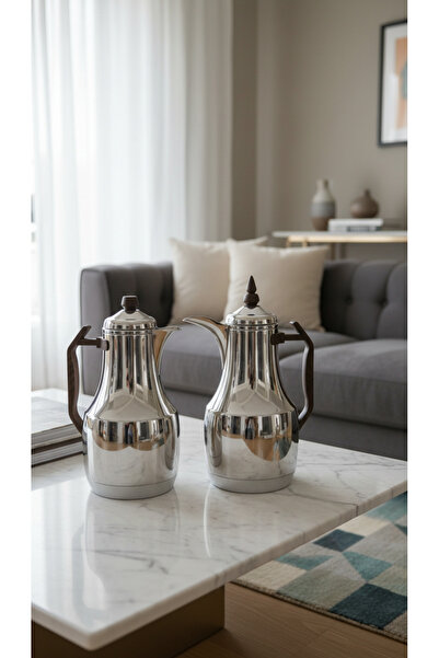 Generic Unique and elegant design 1-liter tea and coffee thermos set