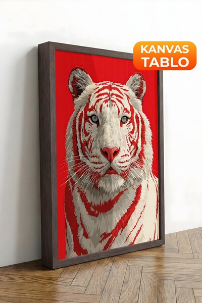 Postifull Zidna slika, luksuzna slika na platnu sa smeđim okvirom, serija rit...