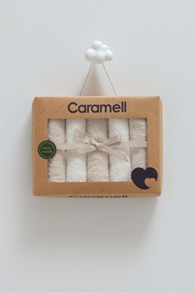 Caramell Basic Unisex 7-Piece Boxed Baby Wipes Beige