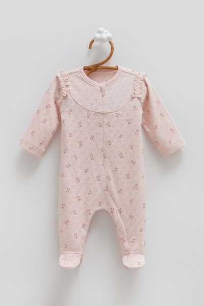 Caramell All Time Girl Roba Ruffled Zippered Jumpsuit Dusty Rose