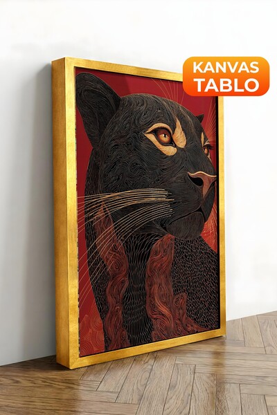 Postifull Zidna slika, luksuzna slika na platnu sa zlatnim okvirom, serija ri...