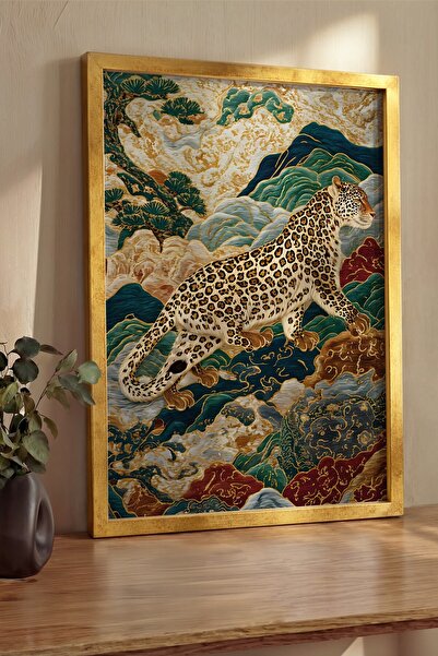 Postifull Pictură de perete, Tablou și poster cu ramă aurie de lux, Seria Rit...