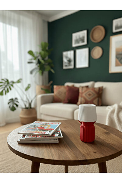 Dumledo عاكس الضوء الأحمر الحديث الصغير بتقنية LED |   إضاءة تي لايت زخرفية |...