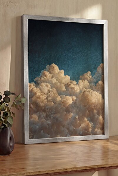 Postifull Pictură murală, Tablou și poster cu ramă argintie de lux, Seria Rit...