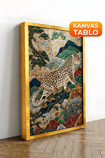 Postifull Zidna slika, luksuzna slika na platnu sa zlatnim okvirom, serija ri...