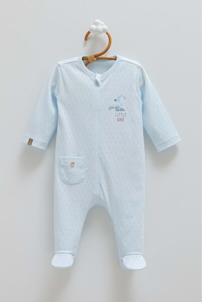Caramell All Time Boy Front Zippered Jumpsuit Blue