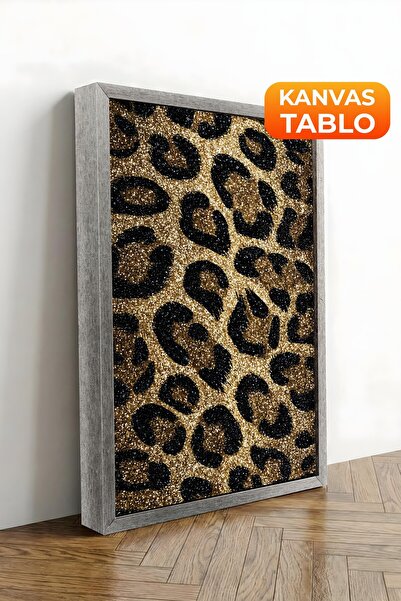 Postifull Zidna slika, luksuzna slika na platnu sa srebrnim okvirom, serija r...