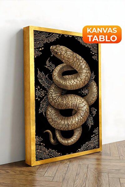 Postifull Pictură murală, Tablou pe pânză cu ramă aurie de lux, Seria Ritual,...