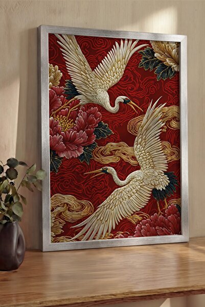 Postifull Pictură de perete, Tablou și poster cu ramă argintie de lux, Seria ...