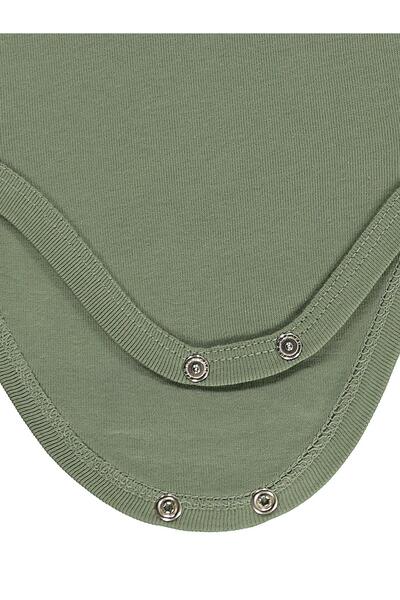 Civil Baby Ayıcık Empirmeli 3 Lü 0-36 Ay Çıtçıtlı Badi - Bej 6-9 Ay