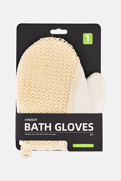 Muy Mucho Haoda Bath Gloves, Cream