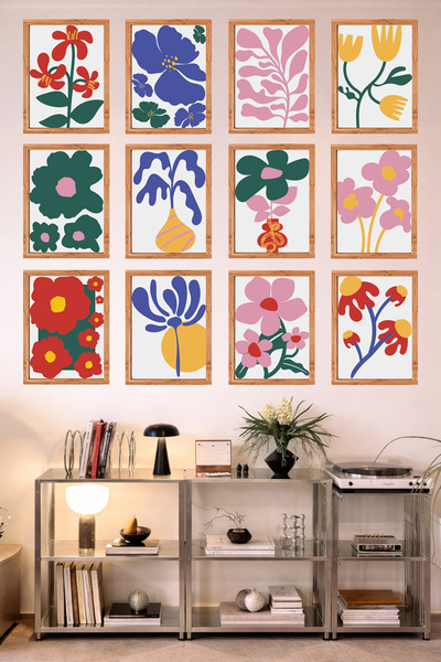 UNT Bucătărie cu aspect de cadru cu 12 rame |   Modern |   Set de pictură cu ...