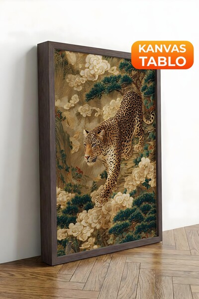 Postifull Zidna slika, luksuzna slika na platnu u smeđem okviru, serija ritua...