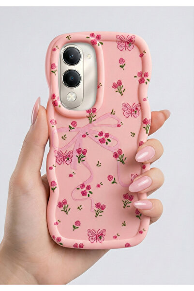 Rivor حافظة متوافقة مع هاتف Vivo Y29S، غطاء من السيليكون مع شريط بارز للكامير...