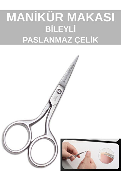 SheMask Manikür Makası Paslanmaz Çelik - Tırnak Makası Kütikül Makası Et Maka...