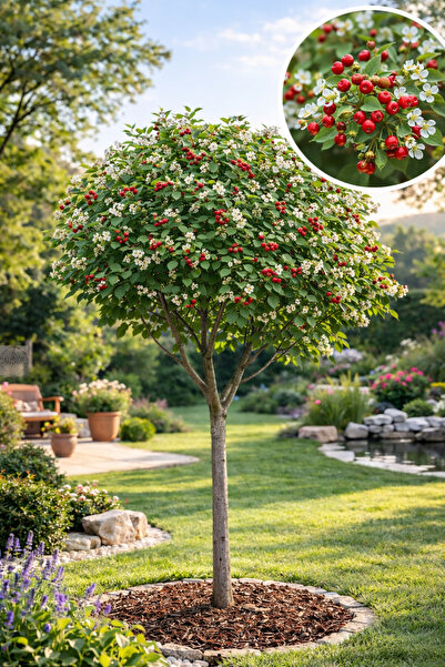 Vasada Geyik Elması Fidanı Akdeniz Üvezi Eriolobus Triobatus Tüplü 30-50 cm