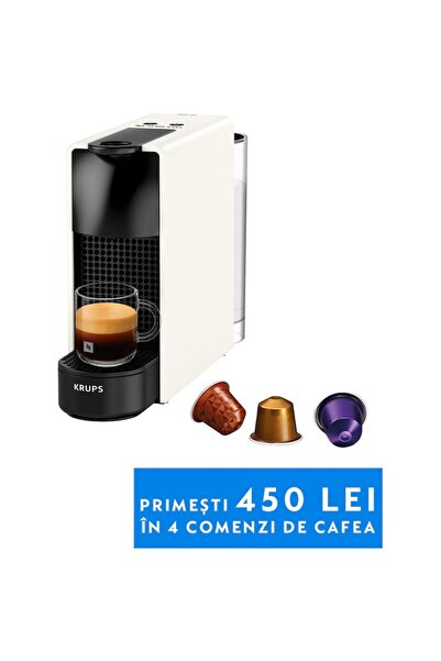 Krups Espressor cu capsule Nespresso Essenza Mini XN110110, 1260W, 19 Bar, 0,...