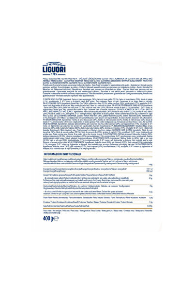LIGUORI Pasta - Fusilli (Gluten-Free) 400 g