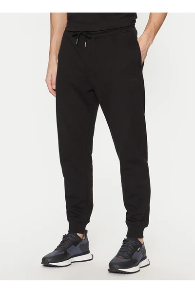 BOSS Lastikli Bel Regular Fit Siyah Erkek Eşofman Altı SeChup_50533392