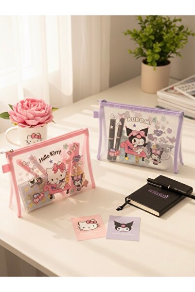 Butik Center Σχεδιασμένη διαφανής τσάντα με φερμουάρ για στυλό, τσάντα μακιγι...