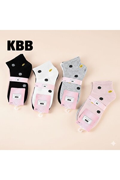 KBB Women's Multi-Colored Ankle Socks | 6 Pairs