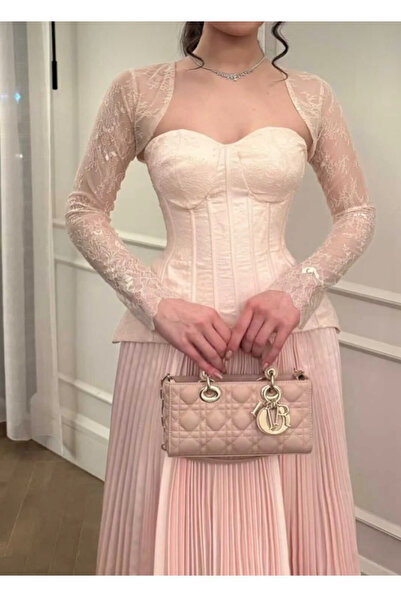 Viola فستان سهره أنيق باللون الوردي