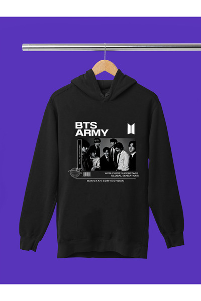 MAGORS سويت شيرت للأطفال مطبوع عليه BTS BANGTHAN BOYS ذو 3 خيوط ونسيج ناعم عا...