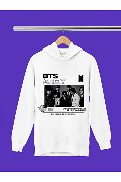 MAGORS سويت شيرت للأطفال مطبوع عليه BTS BANGTHAN BOYS ذو 3 خيوط ونسيج ناعم عا...