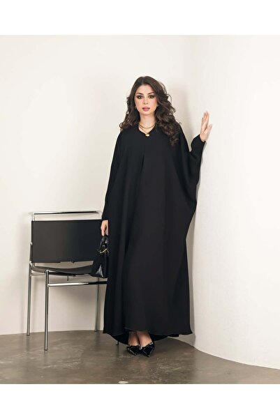 Shadan Art Feminine abaya, half-dress , Crepe Ferrari