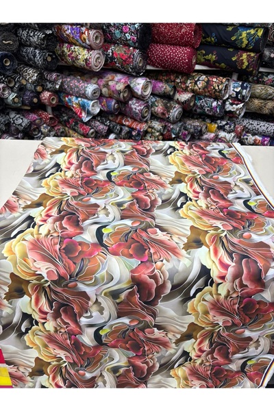 MEKİK MANİFATURA Țesătură JESIKA cu model, lățime dublă 150 cm, în lățime.