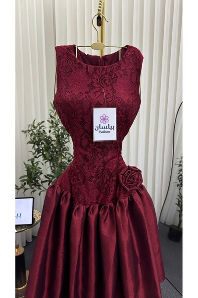 Bailsan short burgundy dress