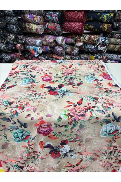 MEKİK MANİFATURA Țesătură JESIKA cu model, lățime dublă 150 cm, în lățime.