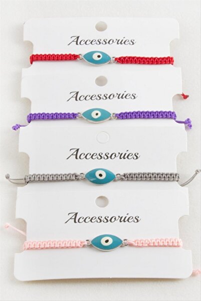 ZERO LAND سوار STOROZAL بيضاوي الشكل منسوج يدويًا بتصميم العين الشريرة (63608...