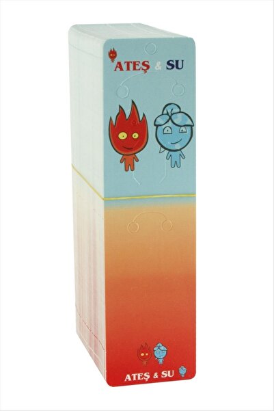 ZERO LAND Storozal Fire Water Vertical Set Necklace Card (63113) - Red