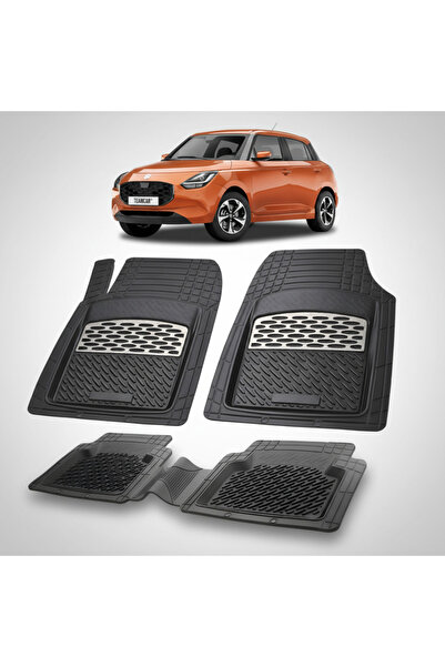 TEAMCAR Πατάκια δαπέδου Suzuki Swift 4 Συμβατά Hatchback 2010-2017 | Ασημί