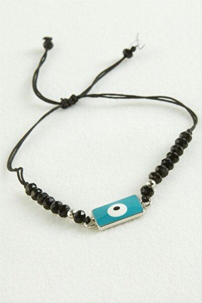 ZERO LAND سوار كريستال مستطيل الشكل من ستوروزال (63741) - أسود