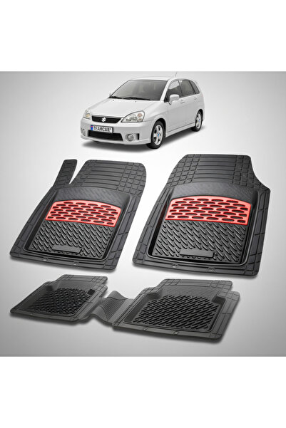 TEAMCAR Πατάκια δαπέδου Suzuki Liana 1 Συμβατά Hatchback 2001-2007 | Κόκκινα