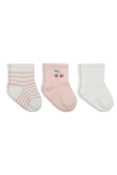 Generic Brand Znv Mey Import ®   Cherry Girl 3-Piece Combed Cotton Socks 1013...