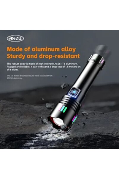 KEZU KH-W510A | Aluminum Alloy Professional Flashlight | White Laser Wick