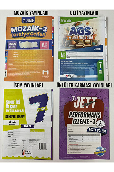 SİNAN KUZUCU YAYINLARI 7.SINIF TÜRKİYE GENELİ DENEME SETİ