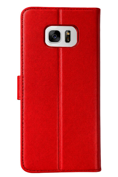 NewFace حافظة ستوروزال سامسونج جالاكسي إس 7 إيدج تريند إس بلس (64735) - أحمر