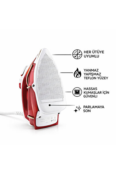 ALBERTOS Ütü Teflonu Tüm Ütülere Uyumlu Parlatmaz Yanmaz Yapışmaz Taban Koruy...