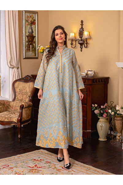Take Two By Styli Women Embroidered A-Line Jalabiya