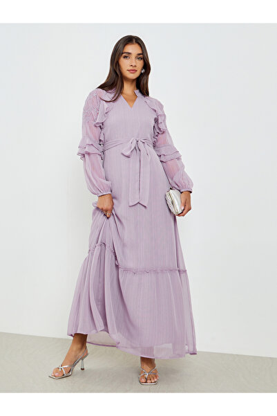 Styli فستان - أرجواني - للنهار/للمساء