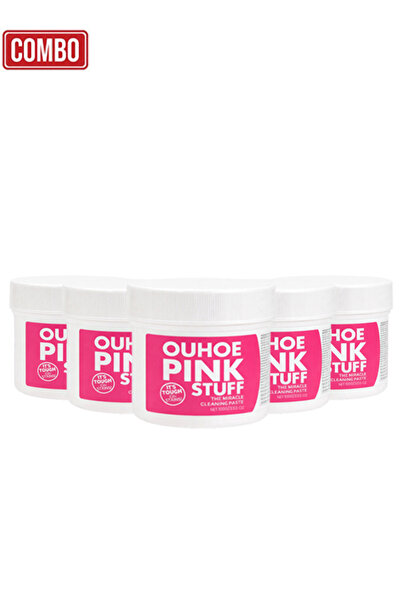OUHOE PINK STUFF Combo 5pcs Pink Cleaning Paste 100G Kitchen Bathroom Pots Ti...