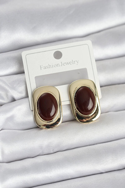 shopwave Brown Color Square Model Vintage Women's Earrings - Tj-Bkp11656