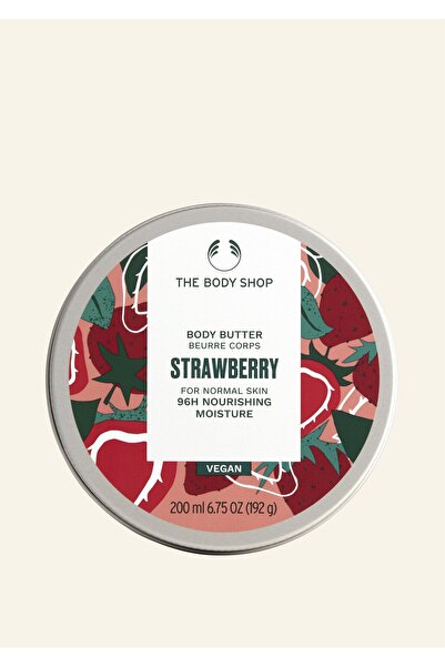 THE BODY SHOP زبدة الجسم بالفرولة الحلوه ترطيب يدوم طوبلا96 ساعه