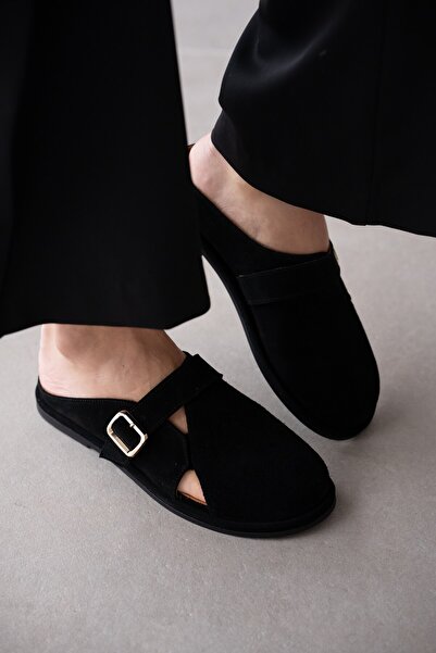 selin shoes Γυναικείες παντόφλες Liorix από γνήσιο δέρμα με ασύμμετρη κοπή κα...